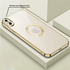 Apple - iPhone X Zebana Glint Silikon Kılıf - Gold