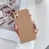Apple - iPhone X Zebana Kadife Kılıf (Kamera Korumalı) - Kahverengi