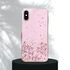 Apple - iPhone X Zebana Love Simli Silikon Kılıf - Pembe