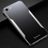 Apple - iPhone X Zebana Metal Mitras Kılıf (Silikon Kenar) - Gri