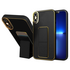 Apple - iPhone X Zebana Royal Standlı Silikon Kılıf (Mıknatıslı) - Siyah