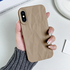 Apple - iPhone X Zebana Soft Wrink Silikon Kılıf - Açık Kahverengi