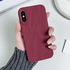 Apple - iPhone X Zebana Soft Wrink Silikon Kılıf - Kırmızı