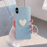 Apple - iPhone XS Max Zebana Kalpli Love Silikon Kılıf - Açık Mavi