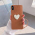 Apple - iPhone XS Zebana Kalpli Love Silikon Kılıf - Kahverengi