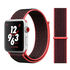 Apple Watch 38mm-40mm-41mm KRD-03 Hasır Kordon (SAAT DAHİL DEĞİLDİR) - Siyah + Kırmızı