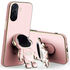 Huawei - Nova Y70 Zebana Standlı Astronot Silikon Kılıf - Rose Gold