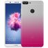 Huawei - Honor 9 Lite Renkli Transparan Rubber Kapak - Pembe