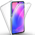 Huawei - P Smart S Şeffaf 360 Tam Koruma Silikon Kılıf - Şeffaf
