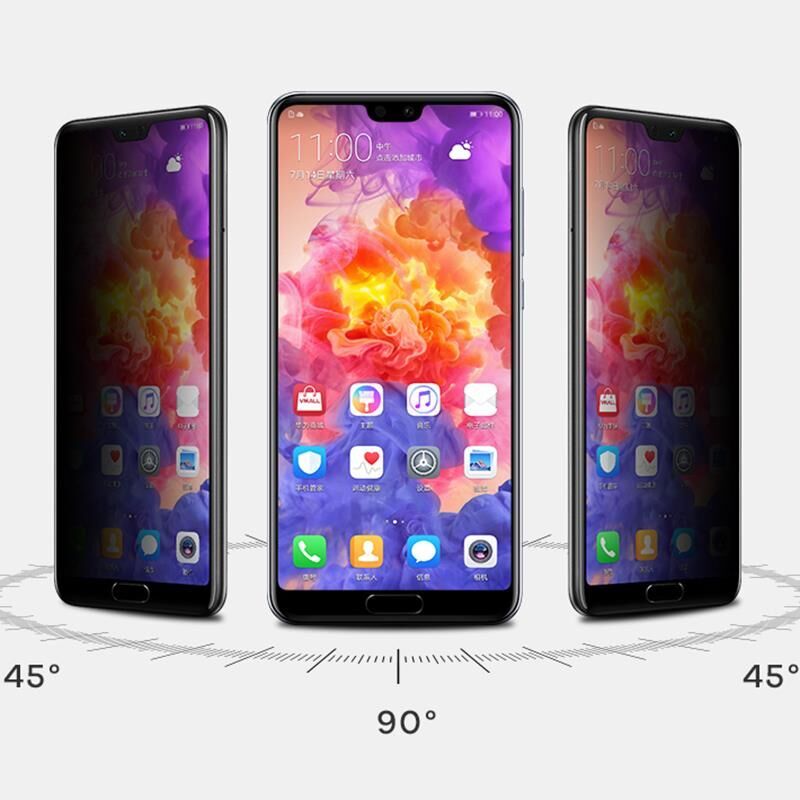 Huawei - P20 Lite 3D Siyah Hayalet Cam Ekran Koruyucu - Siyah