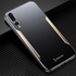 Huawei - P20 Pro Zebana Metal Mitras Kılıf (Silikon Kenar) - Gold