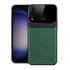Huawei - P30 Lite Zebana Lens Deri Kılıf - Yeşil