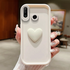 Huawei - P30 Lite Zebana Amour Silikon Kılıf - Krem Rengi