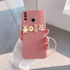 Huawei - P30 Lite Zebana Love Bear Silikon Kılıf - Rose Gold