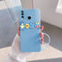Huawei - P30 Lite Zebana Love Bear Silikon Kılıf - Açık Mavi
