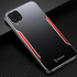 Huawei - P40 Lite Zebana Metal Mitras Kılıf (Silikon Kenar) - Kırmızı