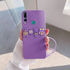 Huawei - Y9 Prime 2019 Zebana Love Bear Silikon Kılıf - Lila