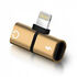 İphone Lightning Splitter 2in1 Şarj Ve Kulaklık Birleştirici - Gold