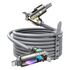 Lisen 240W 4in1 USB-C Kablo (6.6ft) – Hızlı Şarj ve Veri Aktarımı İçin USB-C, Lightning ve USB-A Bağlantılarıyla Çok Fonksiyonlu Kablo - Siyah