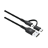 Micropack MC-AC13 USB-A To Micro/Type C Kablo - Siyah