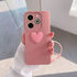 İnfinix - Hot 40i Zebana Kalpli Love Silikon Kılıf - Pembe