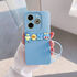 İnfinix - Hot 40i Zebana Love Bear Silikon Kılıf - Açık Mavi