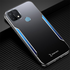 Oppo - A15s Zebana Metal Mitras Kılıf (Silikon Kenar) - Mavi
