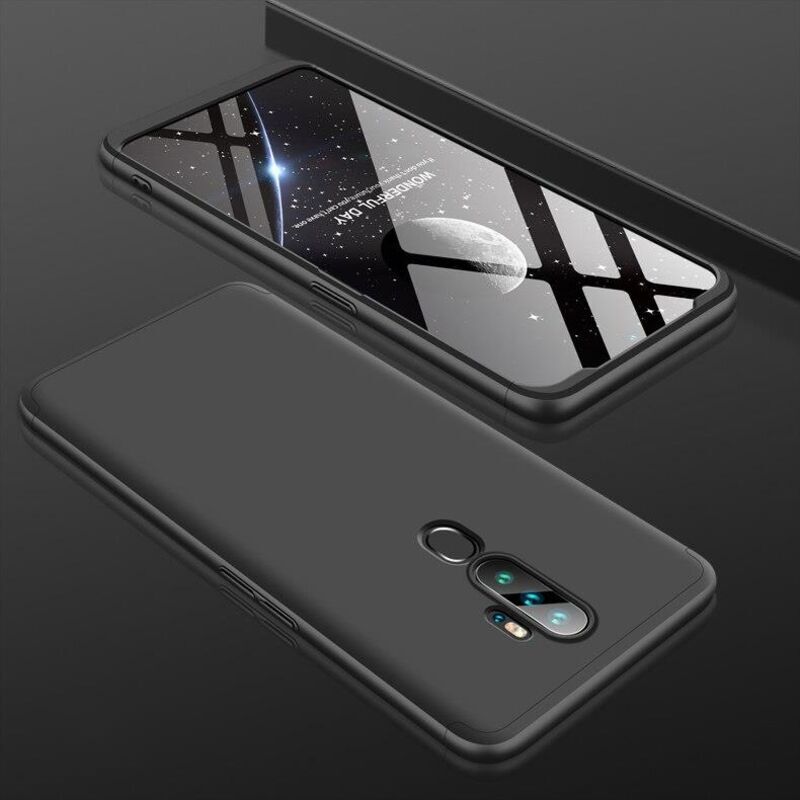 Oppo - A9 2020 Kamera Korumalı Platinum Kılıf - Siyah