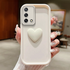Oppo - A74  Zebana Amour Silikon Kılıf - Krem Rengi