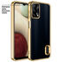 Oppo - A74 Zebana Glint Silikon Kılıf - Gold