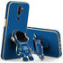 Oppo - A9 2020 Zebana Standlı Astronot Silikon Kılıf - Petrol Mavisi