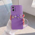 Realme - 10 Zebana Love Bear Silikon Kılıf - Lila