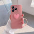 Realme - C53 Zebana Kalpli Love Silikon Kılıf - Pembe
