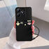 Realme - C53 Zebana Love Bear Silikon Kılıf - Siyah