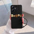 Realme - C53 Zebana Love Bear Silikon Kılıf - Siyah - Kahverengi
