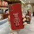 Samsung - Galaxy A03s Standlı Robotix Silikon Kılıf - Bordo