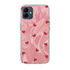 Samsung - Galaxy A06 Zebana Pink Heart Silikon Kılıf - Kırmızı