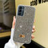 Samsung - Galaxy A15 Zebana Taşlı Star Glitter Silikon Kılıf - Gri