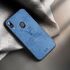 Samsung - Galaxy A20 Silikon Kenar Kumaş Kılıf - Mavi