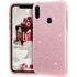 Samsung - Galaxy A20S Shining Simli Silikon Kılıf - Pembe