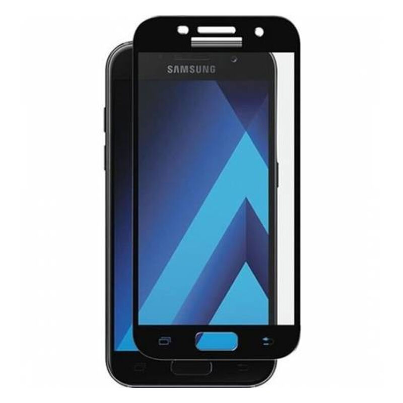 Samsung - Galaxy A3 (2017) 5D Cam Ekran Koruyucu - Siyah