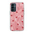 Samsung - Galaxy A35 5G Zebana Pink Heart Silikon Kılıf - Kırmızı