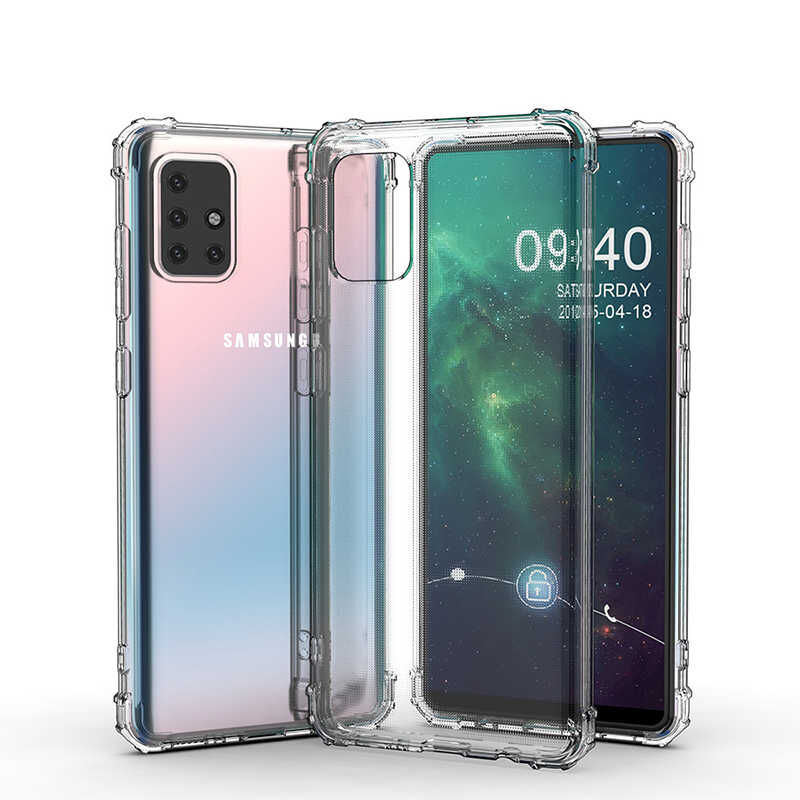Samsung - Galaxy A51 Nitro Anti Shock Silikon Kılıf - Şeffaf