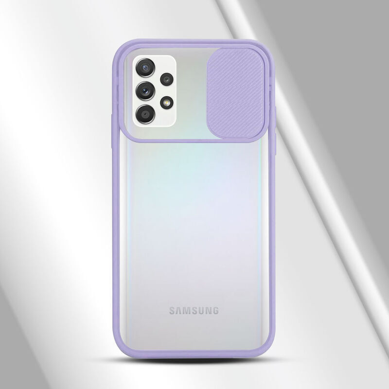 Samsung - Galaxy A52 5G Kamera Lens Korumalı Kılıf - Lila