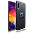 Samsung - Galaxy A70 Zebana Yüzüklü Silikon Kılıf - Siyah - Mavi