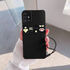 Samsung - Galaxy A71 Zebana Love Bear Silikon Kılıf - Siyah