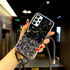 Samsung - Galaxy A72 5G Zebana Simli Askılı Silikon Kılıf - Siyah
