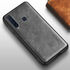 Samsung - Galaxy A9 2018 Zebana Lüx Deri Kılıf - Gri