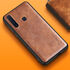 Samsung - Galaxy A9 2018 Zebana Lüx Deri Kılıf - Kahverengi