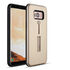 Samsung - Galaxy Grand Prime Plus Olive Standlı - Ringli Kılıf - Gold